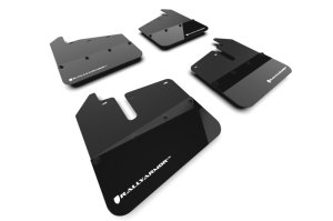 GMC Sierra 2500 Mud Flaps - Rally Armor - UR Series - White Logo - Black - `20-`26